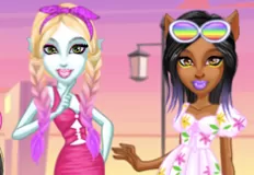 Dress Up Games, Monster Girls Summer Vacation, Games-kids.com
