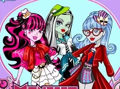 Monster High Games, Monster High Uniform Glam Up, Games-kids.com