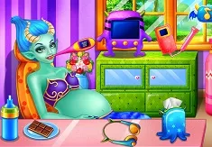 Baby Games, Monster Pregnant Baby Birth, Games-kids.com