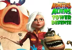 Monster vs Aliens Games, Monsters vs Aliens Tower Defense, Games-kids.com