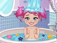 Baby Games, Moody Ally Baby Bath, Games-kids.com