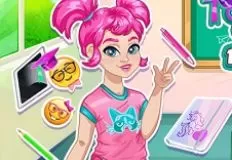 Makeover  Games, Moody Ally Back to School, Games-kids.com