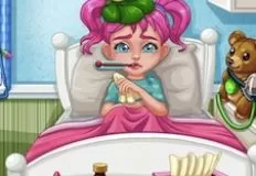 Girl Games, Moody Ally Flu Doctor, Games-kids.com