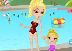 Dress Up Games, Mother Daughter Waterpark, Games-kids.com