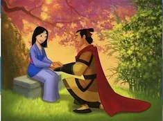 Mulan Games, Mulan and Shan Proposal Puzzle, Games-kids.com