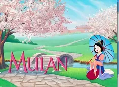 Mulan Games, Mulan in the Garden Puzzle, Games-kids.com