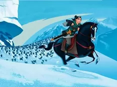 Mulan Games, Mulan Riding Puzzle, Games-kids.com