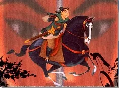 Mulan Games, Mulan Riding Puzzle, Games-kids.com