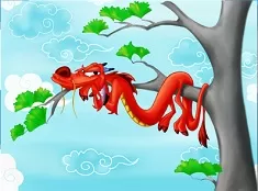 Mulan Games, Mushu in the Tree Puzzle, Games-kids.com