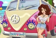 Girl Games, Music Festival Getaway Van, Games-kids.com