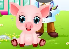 Animal Games, My Pet Doctor Baby Piggy, Games-kids.com