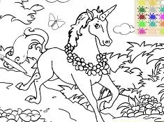Coloring Games, Mythical Unicorn, Games-kids.com