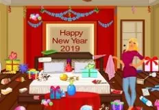 Girl Games, New Year Bedroom Cleaning, Games-kids.com