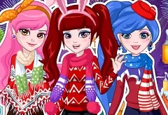 Dress Up Games, New Year Friends, Games-kids.com