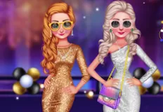 Princess Games, New Year Sparkling Outfits, Games-kids.com