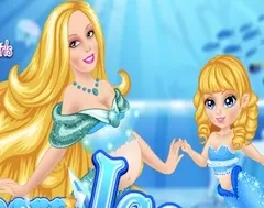 Barbie Games, Newborn Ice Mermaid Princess, Games-kids.com