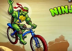 Teenage Mutant Ninja Turtle Games, Ninja BMX, Games-kids.com