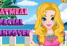 Girl Games, Oatmeal Facial Makeover, Games-kids.com