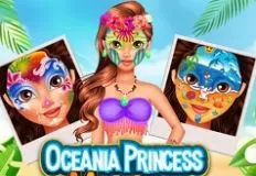 Moana Games, Oceania Princess Moana Face Art, Games-kids.com