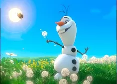 Frozen  Games, Olaf on the Field Puzzle, Games-kids.com