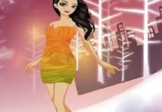 Girl Games, Orange Ombre Dresses, Games-kids.com