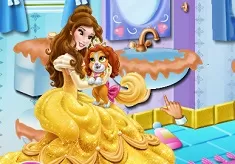 Beauty and The Beast Games, Palace Pets Bathroom Cleaning, Games-kids.com