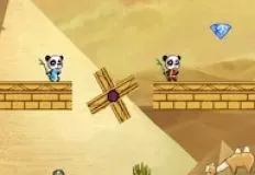 2 Player Games, Panda in the Dessert, Games-kids.com