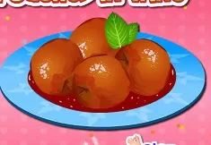 Cooking Games, Peaches Poached in Wine, Games-kids.com