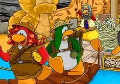 Club Penguin Games, Penguins in Egypt Puzzle, Games-kids.com