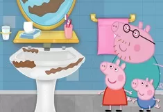 Peppa Pig Games, Peppa Pig Bathroom Clean, Games-kids.com