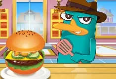 Phineas and Ferb Games, Perry American Hamburger, Games-kids.com