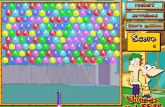 Phineas and Ferb Games, Phineas and Ferb Bubble, Games-kids.com