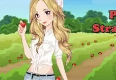 Girl Games, Picking Strawberries, Games-kids.com