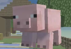 Minecraft Games, Pig Run, Games-kids.com