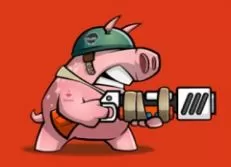 Adventure Games, Piggie Soldier Super Adventure, Games-kids.com