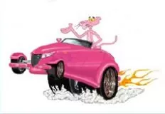 Puzzle Games, Pink Panther Car, Games-kids.com