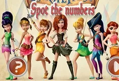 Tinkerbell Games, Pirate Fairy Spot the Numbers, Games-kids.com