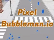 Adventure Games, Pixel Bubbleman Io, Games-kids.com