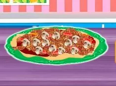 Cooking Games, Pizza Funghi, Games-kids.com