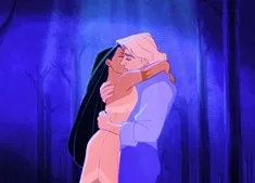 Pocahontas Games, Pocahontas and John Smith Kissing Puzzle, Games-kids.com