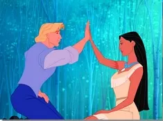 Pocahontas Games, Pocahontas and John Smith Puzzle, Games-kids.com