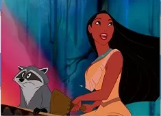 Pocahontas Games, Pocahontas and Meeko Puzzle, Games-kids.com