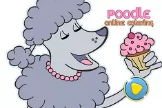 Coloring Games, Poodle Online Coloring, Games-kids.com