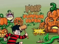 Dennis and Gnasher Unleashed Games, Poop in the Pumpkin Patch, Games-kids.com