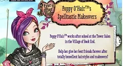 Ever After High Games, Poppy Oâ€™Hair Spelltastic Makeovers , Games-kids.com