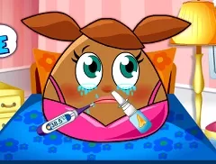 Pou Games,  Pou Girl Flu, Games-kids.com