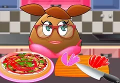 Pou Games, Pou Girl Pizza, Games-kids.com