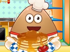 Pou Games, Pou making Pancakes, Games-kids.com