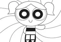 Powerpuff Girls Games, Powerpuff Girls Bubbles Coloring, Games-kids.com