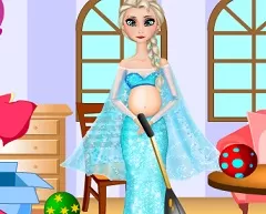 Frozen  Games, Pregnant Elsa Clean Room, Games-kids.com